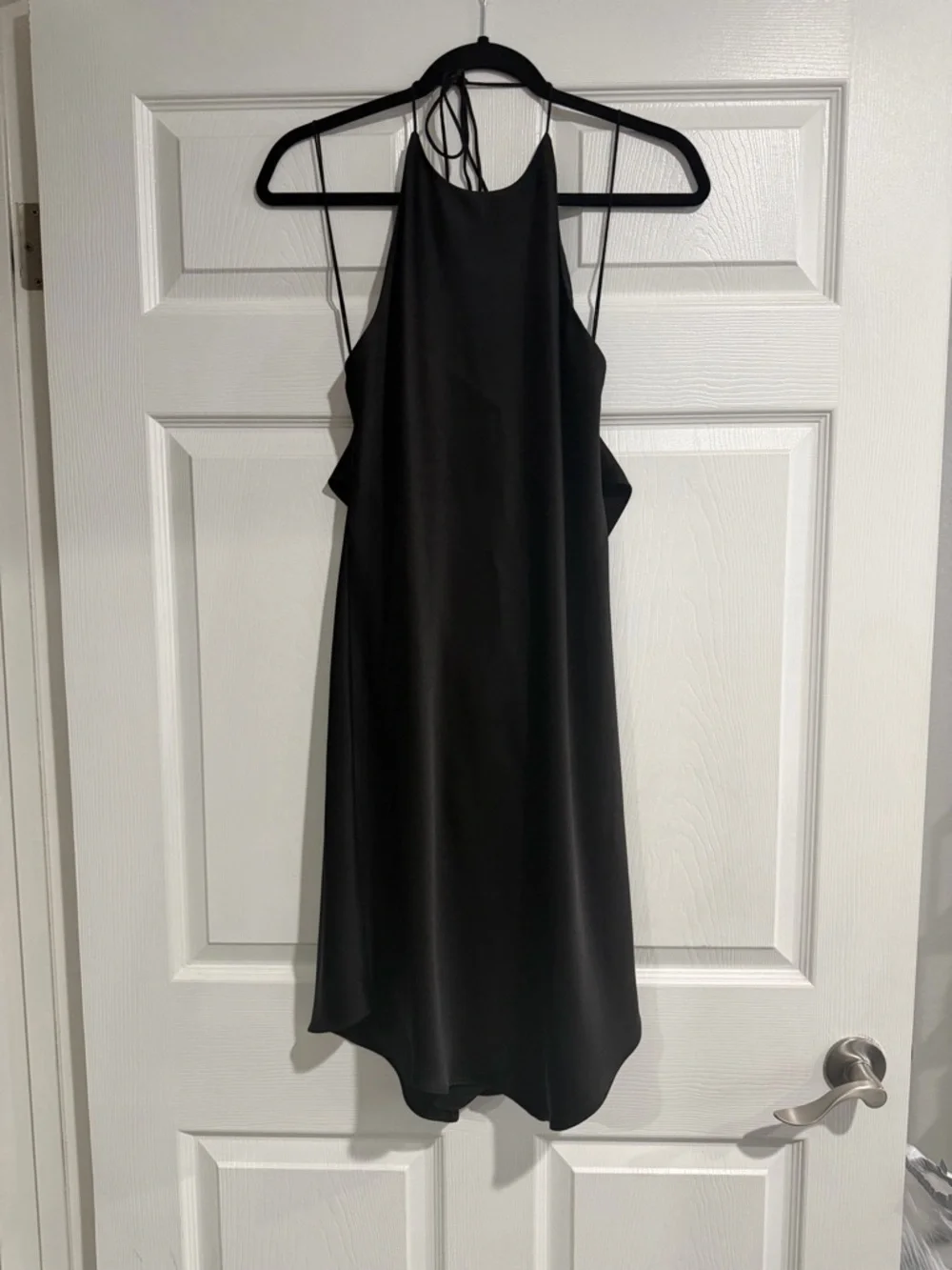 Alice + Olivia Black Halter Mini Dress - Picture 5 of 7